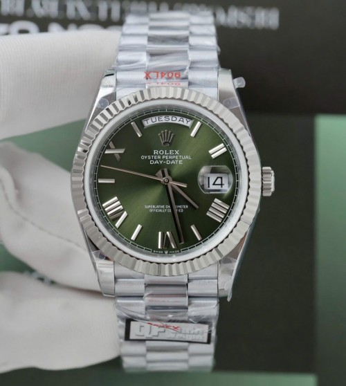 로렉스 데이데이트 - Rolex Day-Date Green Dial Weight 186 Grams 40mm