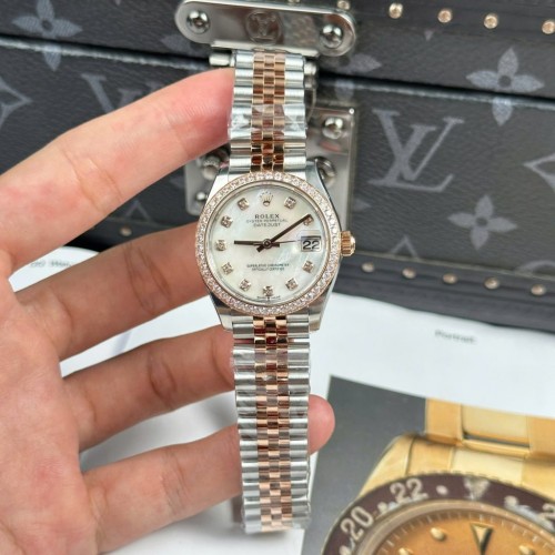 로렉스 데이져스트 - Rolex DateJust Women Rose Gold MOP Dial Jubilee Strap 31mm