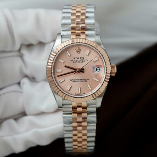 로렉스 데이져스트 - Rolex DateJust Pink Dial Jubilee Strap 31mm