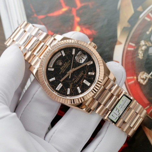 로렉스 데이데이트 - Rolex Day-Date Eisenkiesel Dial 18K Gold Wrapped 36mm