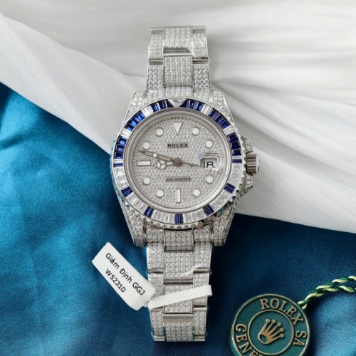 로렉스 지엠티 마스터 - Rolex GMT-Master II Sapphire + Diamonds Moissanite 40mm