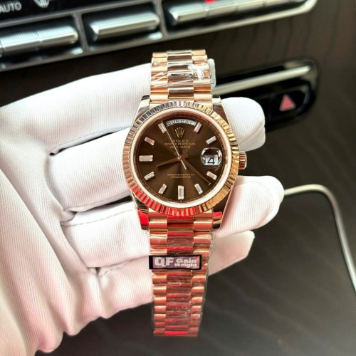 로렉스 데이데이트 - Rolex Day-Date Dial Chocolate 18K Gold Wrapped Weight 186Gram 40mm