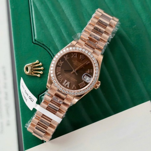 로렉스 데이져스트 - Rolex DateJust Women’s Diamonds Moissanite + 18K Gold Wrapped 31mm