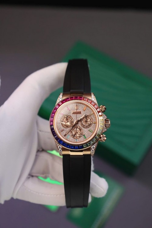 로렉스 데이토나 - Rolex Daytona Rainbow Rubber Strap 40mm