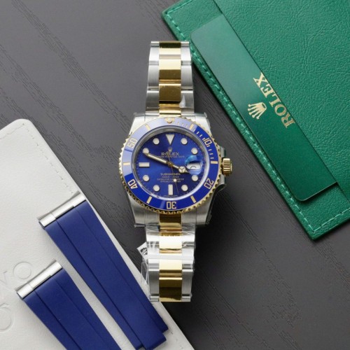 로렉스 서브마리너 - Rolex Submariner Dial Blue Gold Wrapped 40mm