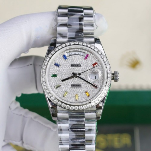 로렉스 데이데이트 - Rolex Day-Date Diamonds Moissanite 40mm