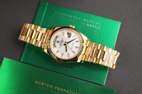 로렉스 데이데이트 - Rolex Day-Date Dial Mother Of Pearl Gold Wrapped 36mm