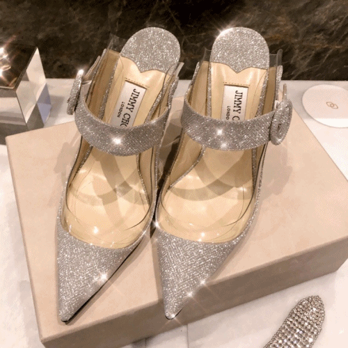 [블링블링]Jimmy-Choo 2019 Ladies Glitter Leather Bloafer 
