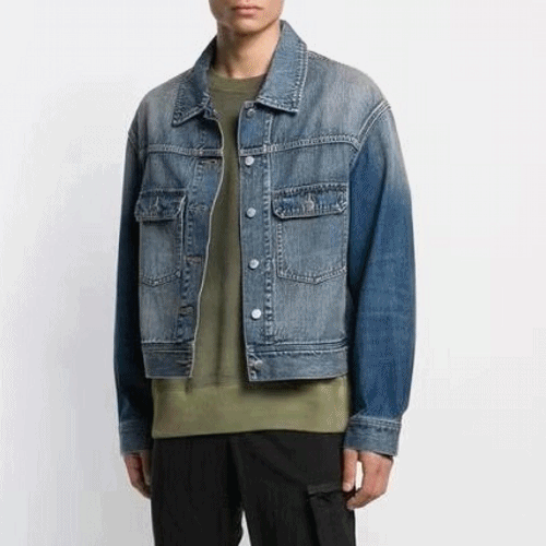 Ambush 2019  Mens Logo Oversize Casual Denim Jacket - 앰부시 2019 남성  로고 오버사이즈 캐쥬얼 데님 자켓 Amb0027x.Size(s 