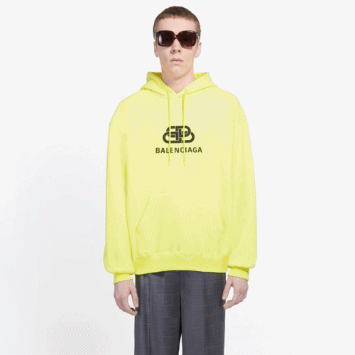 Balenciaga 2019 Mm/Wm Logo Oversize Cotton Hood Tee - 발렌시아가 남자 로고 오버사이즈 코튼 후드티 Bal0359x.Size(xs 