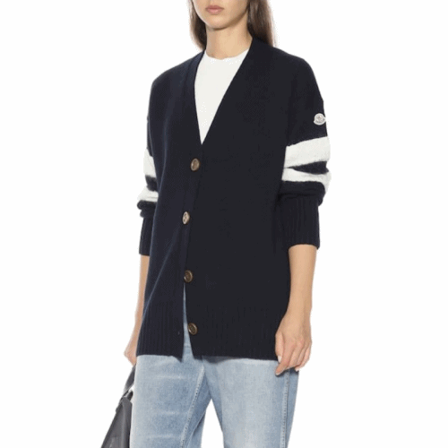 [몽클레어]Moncler 2019 Mm/Wm Logo V-neck Wool cardigan 
