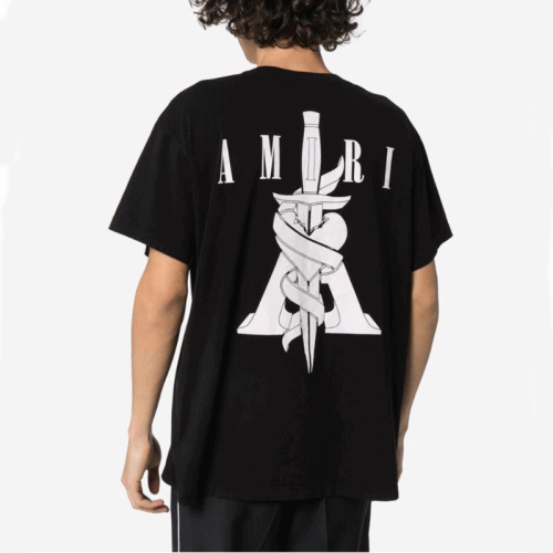 Amiri 2020 Mens Logo Cotton Short Sleeved Tshirts - 아미리 2020 남성 로고 코튼 반팔티 Ami0069x.Size(s 