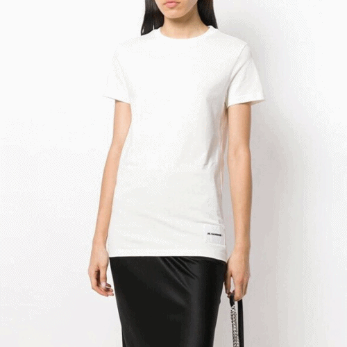 Jil Sander 2019 Mm/Wm Basic Crew-neck Cotton Short Sleeved Tshirt  
