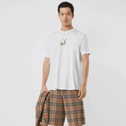[매장판]Burberry 2019 Mm/Wm Logo Cotton Short Sleeved Tshirt - 버버리 2019 남자 로고 코튼 반팔티 Bur01546x.Size(s 