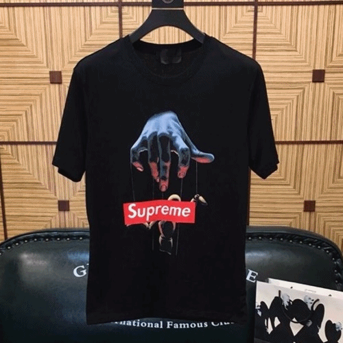 Supreme 2019 Mens Logo Cotton Short Sleeved Tshirt - 슈프림 남성 로고 코튼 반팔티 supts0011.Size(M