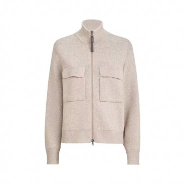 ✨브루넬로쿠치넬리 여성 스팽글 장식 가디건 - Brunello Cucinelli Womens Sequin-Embellished Cardigan - brc14178x