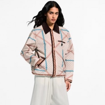 ✨루이비통 여성 트렁크 프린트 재킷 - Louis vuitton Womens Trunk Print Jacket - lvc14102x
