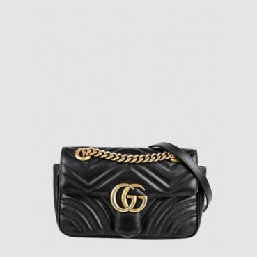 ✨구찌 여성 GG 마몽 마틀라세 미니 숄더백 - Gucci Womens GG Marmont Matelassé Mini Shoulder Bag - gub14739x