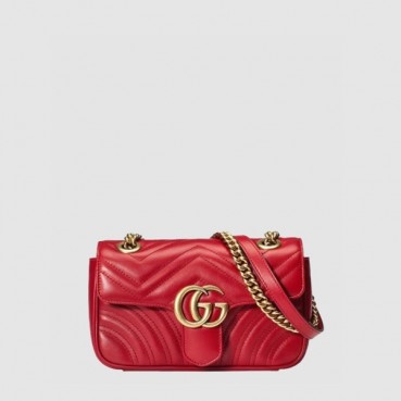 ✨구찌 여성 GG 마몽 마틀라세 미니 숄더백 - Gucci Womens GG Marmont Matelassé Mini Shoulder Bag - gub14737x