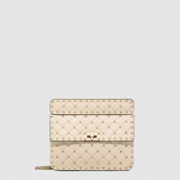 발렌티노 여성 미디엄 락스터드 스파이크 백 