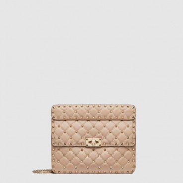 발렌티노 여성 미디엄 락스터드 스파이크 백 