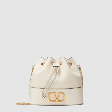 발렌티노 여성 브이로고 체인 미니 버킷백 