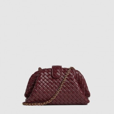 보테가 베네타 여성 스몰 로렌 체인 클러치 