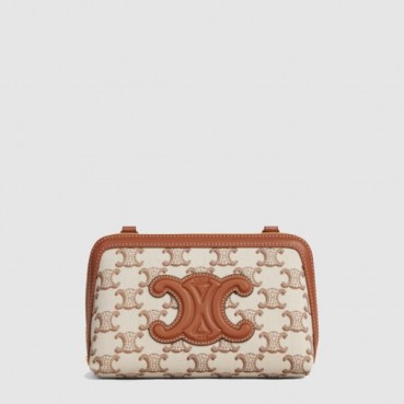 셀린느 여성 퀴르 트리옹프 체인 클러치 미니백 