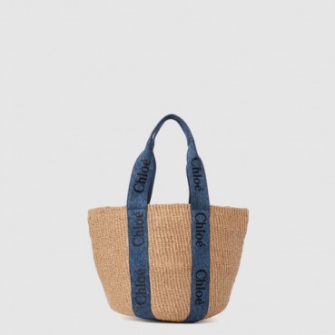 끌로에 여성 우디 바스켓 백 라지 