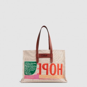 끌로에 여성 우디 토트 백 라지 