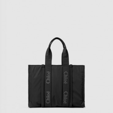 끌로에 여성 우디 토트 백 라지 