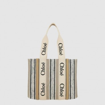 끌로에 여성 우디 미듐 토트 백 