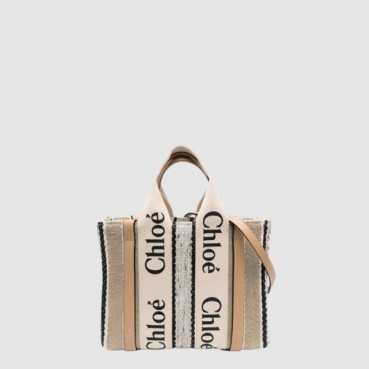 끌로에 여성 우디 스몰 토트 백 