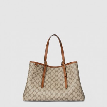 구찌 여성 GG 엠블럼 라지 토트백 