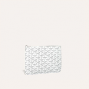 고야드 남/녀 화이트 세나 클러치 PM 