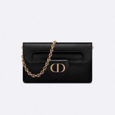디올 여성 블랙 더블 클러치 