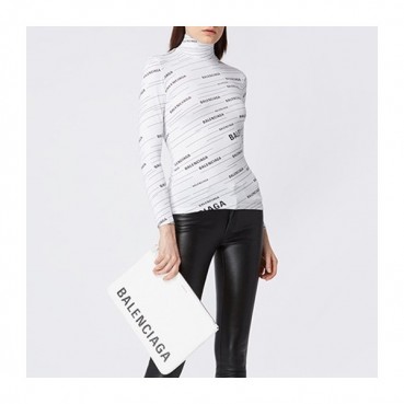 발렌시아가 남/녀 화이트 클러치 