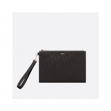 디올 남성 블랙 오블리크 클러치 