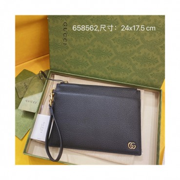 [구찌]Gucci 2021 Men's Leather Clutch Bag,23cm,GUB1314 