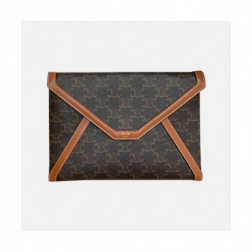 Celine 2020 Women's Leather Clutch Bag,25cm 