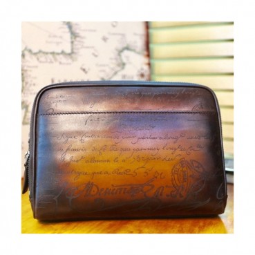 [벨루티] Berluti Custom Nino Gm Leater Clutch Bag, 18cm 