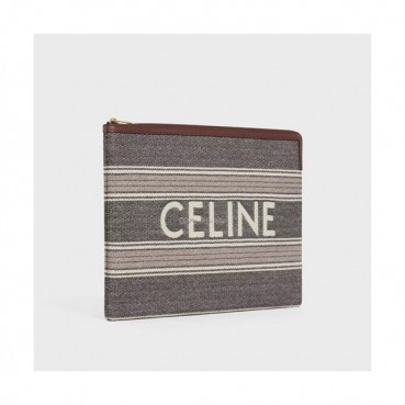 Celine 2020 Canvas Clutch Bag,34CM 