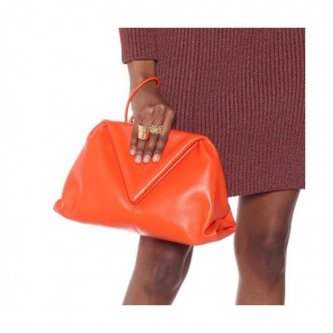 Bottega Veneta 2020 Triangular Fold Clutch Bag 