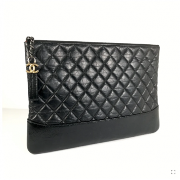 Chanel 2023 Leather Clutch Bag,28CM 