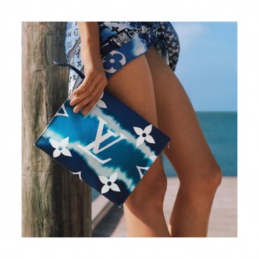 Louis Vuitton 2020 PVC Clutch Bag,25cm 