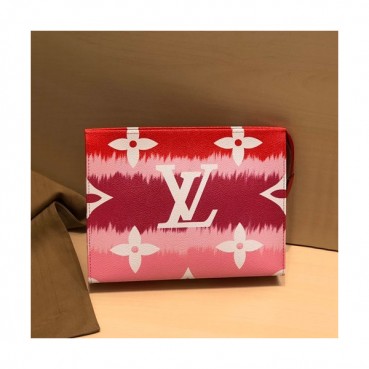 Louis Vuitton 2020 PVC Clutch Bag,25cm 