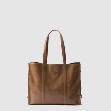 프라다 여성 라지 가죽 토트백 1BG460 