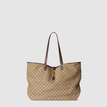 구찌 여성 재키 라지 토트백 