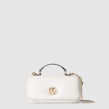 구찌 여성 GG 밀라노 미니 탑 핸들백 