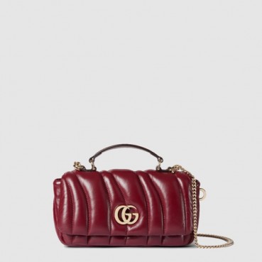 구찌 여성 GG 밀라노 미니 탑 핸들백 